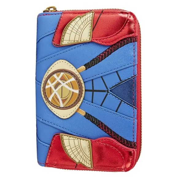 LOUNGEFLY Marvel Metallic Doctor Strange Zip Around Wallet - Picture 3 of 14